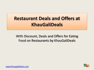Best Restaurant Deals in Delhi