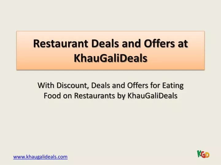 restaurant deals and offers at khaugalideals