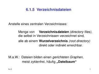 6 1 5 verzeichnisdateien