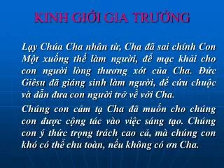 kinh gi i gia tr ng