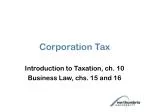 Corporation Tax - slide 1