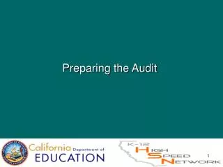 Preparing the Audit