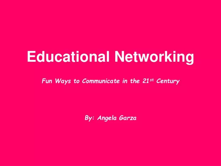 educational networking