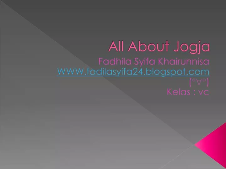 all about jogja