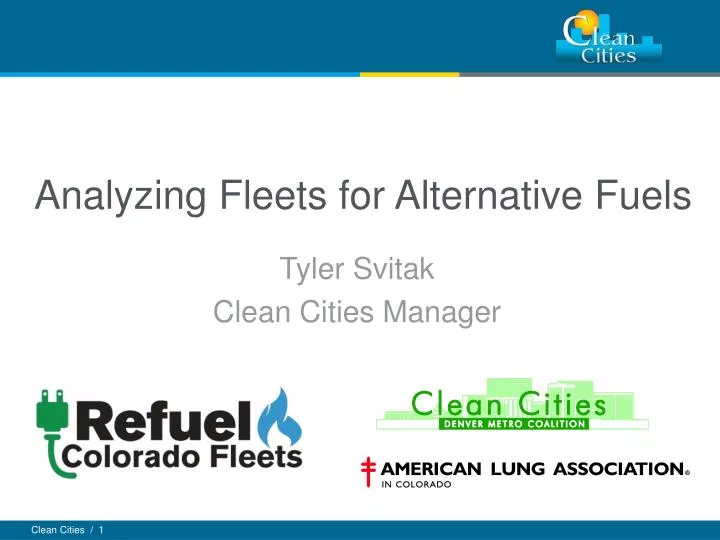 analyzing fleets for alternative fuels