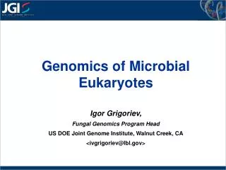 Genomics of Microbial Eukaryotes