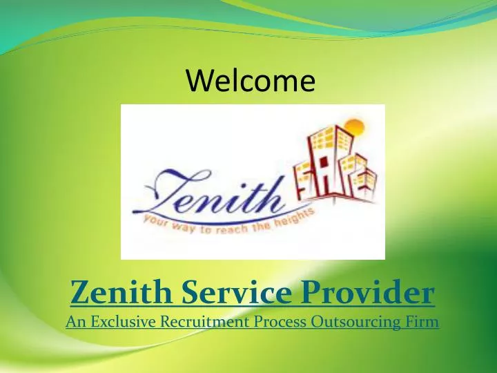 zenith service provider an exclusive recruitment process outsourcing firm
