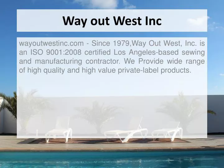 way out west inc