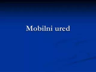 mobilni ured