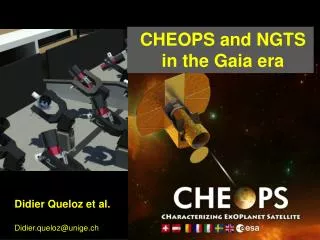 CHEOPS and NGTS in the Gaia era