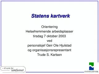 statens kartverk