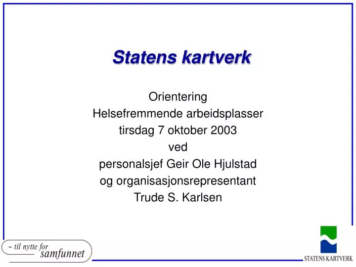 statens kartverk