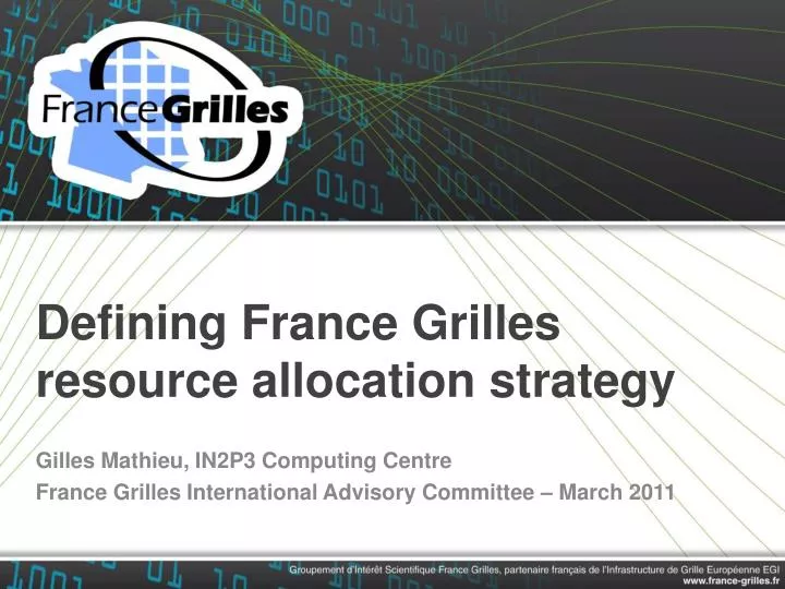 defining france grilles resource allocation strategy