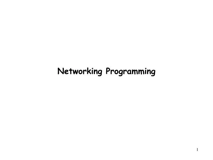 networking programming