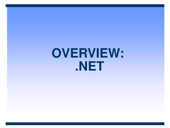 overview net