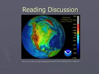 Reading Discussion