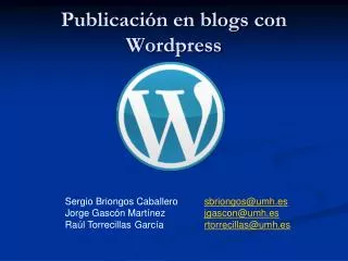 publicaci n en blogs con wordpress