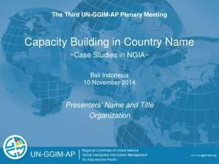 Capacity Building in Country Name