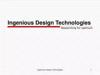 Ingenious Design Technologies