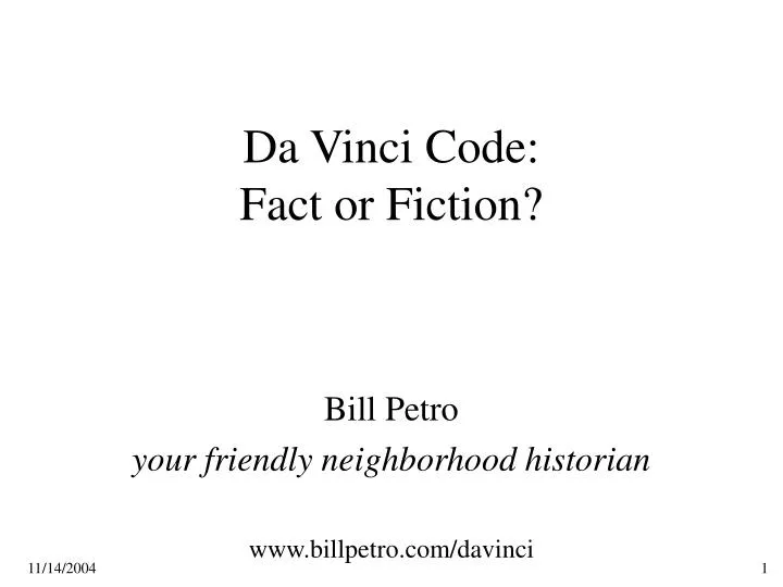 da vinci code fact or fiction