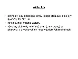 aktinoidy