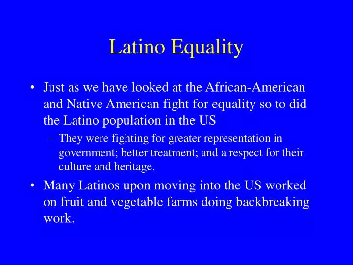 latino equality
