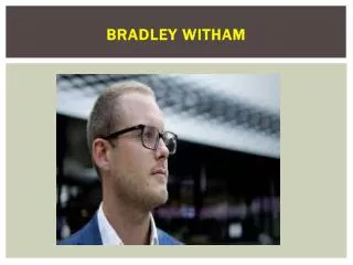 Bradley Witham - Creative Furniture Designer