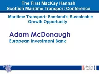 Adam McDonaugh European Investment Bank