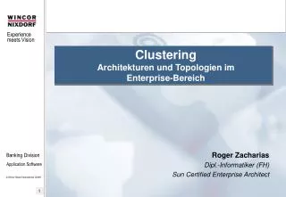 Roger Zacharias Dipl.-Informatiker (FH) Sun Certified Enterprise Architect