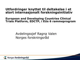 avdelingssjef ragna valen norges forskningsr d