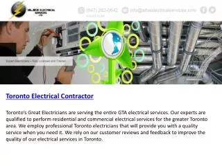 Residential Electricians Toronto |Toronto Electrical Contrac