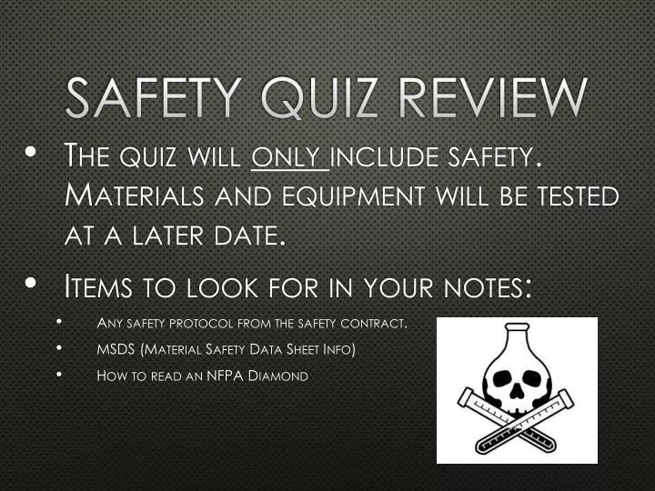 safety quiz review