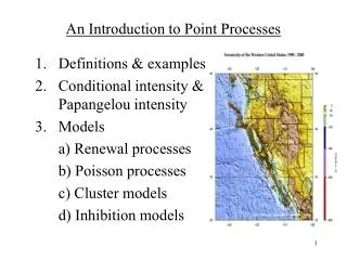 An Introduction to Point Processes