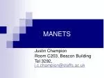 Understanding Mobile Ad Hoc Networks (MANETs): Concepts, Challenges, and Applications - slide 1