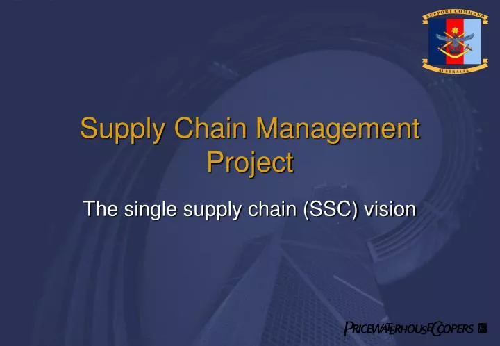 supply chain management project