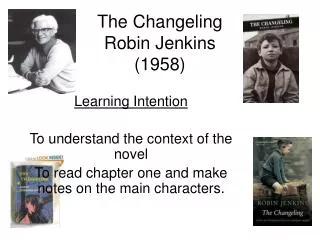 The Changeling Robin Jenkins (1958)