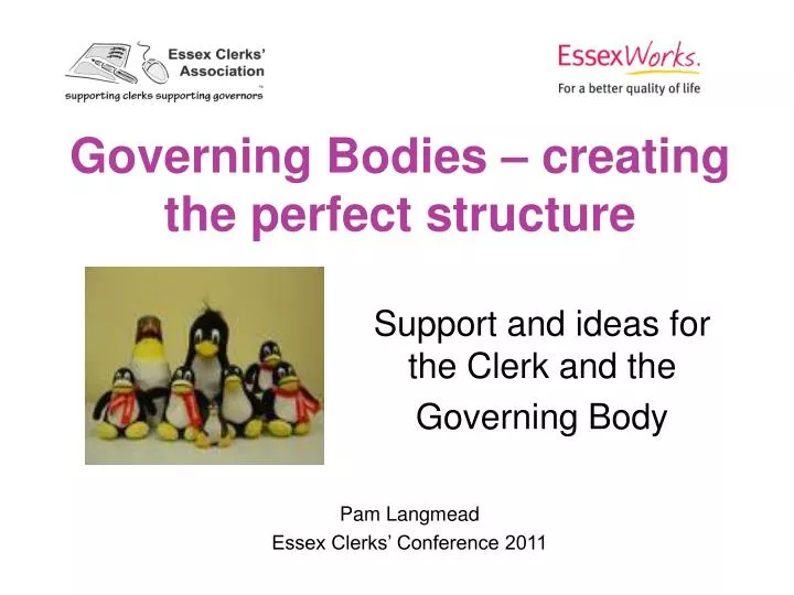 governing bodies creating the perfect structure