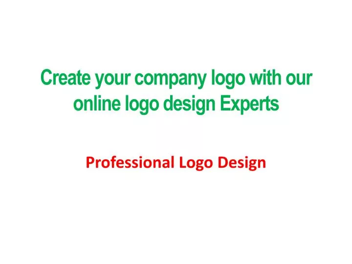 create your company logo with our online logo design experts
