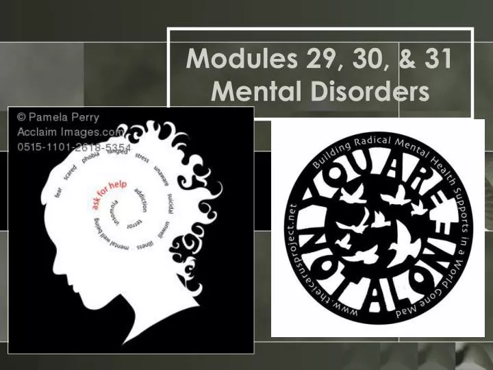 modules 29 30 31 mental disorders