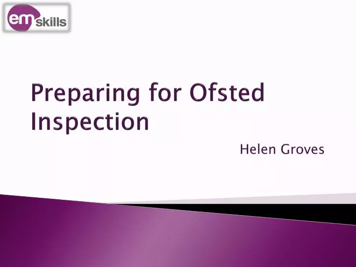 preparing for ofsted inspection