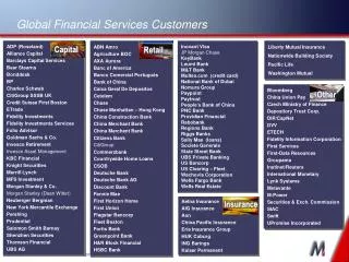 Global Financial Services Customers