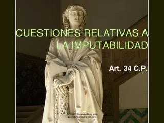 cuestiones relativas a la imputabilidad