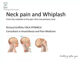 Neck pain and Whiplash From the roadside to the pain clinic (via primary care)