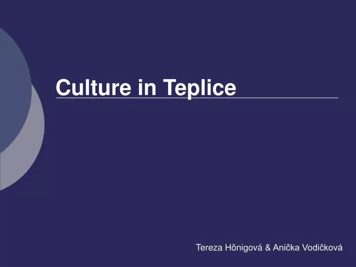 culture in teplice