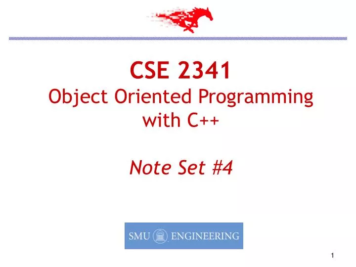 cse 2341 object oriented programming with c note set 4