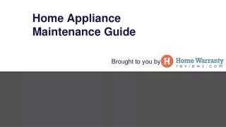 Regular Home Appliance Maintenance Tips