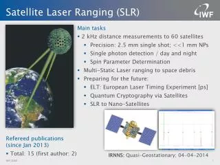 Satellite Laser Ranging (SLR)