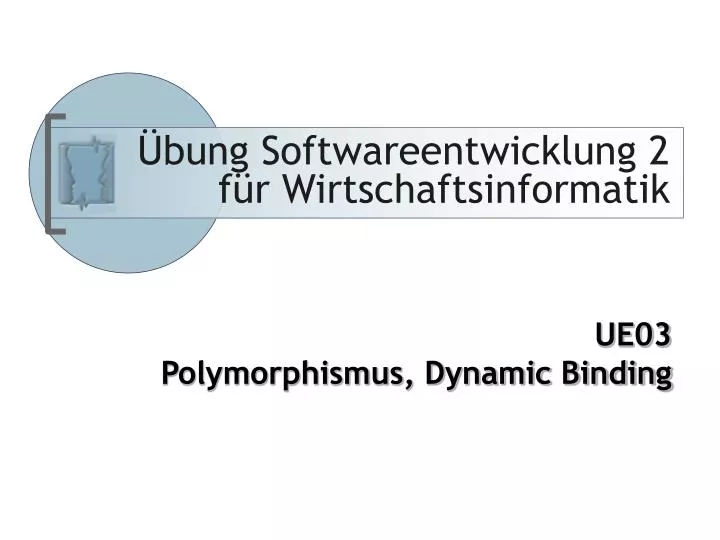 bung softwareentwicklung 2 f r wirtschaftsinformatik