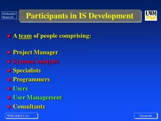 Participants in IS Development
