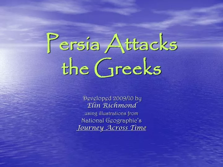 persia attacks the greeks